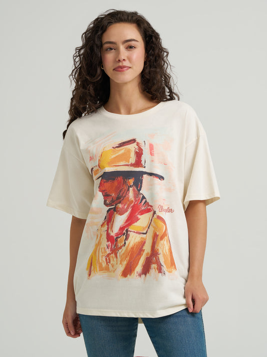 Ladies Oversized Graphic Tee