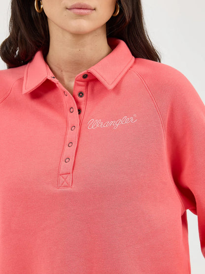 Ladies Collared Sweatshirt