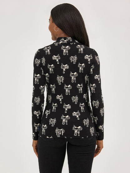 Ladies Longsleeve Mockneck