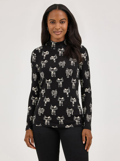 Ladies Longsleeve Mockneck