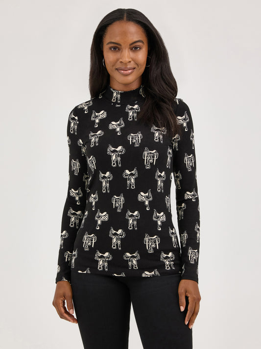 Ladies Longsleeve Mockneck