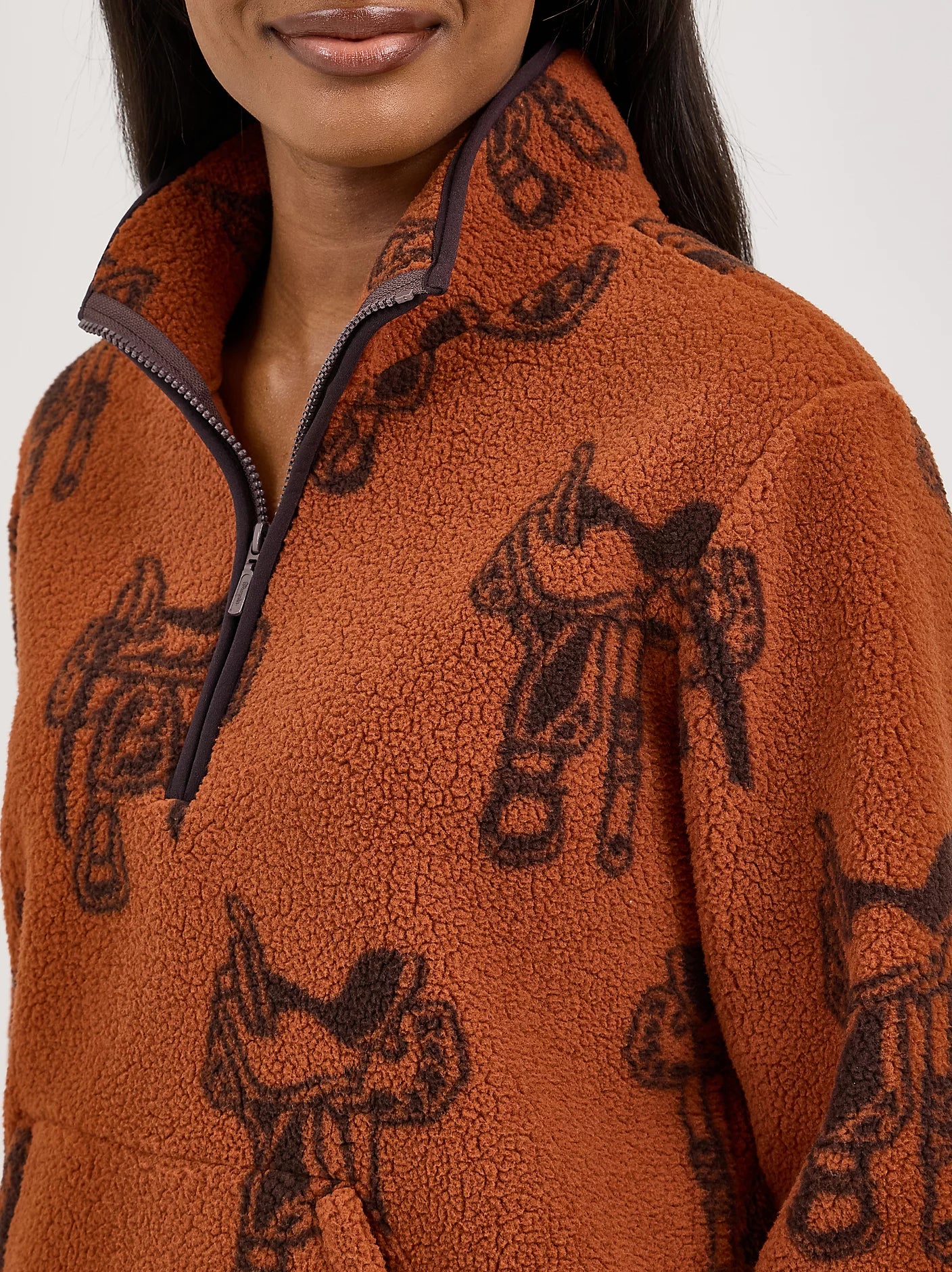 Ladies Sherpa Pullover