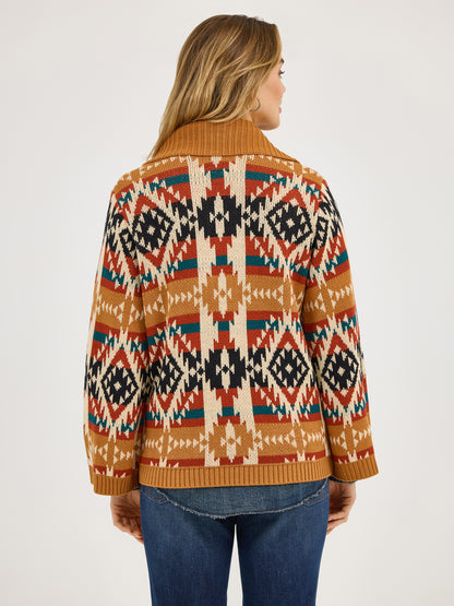 Ladies Aztec Cardigan