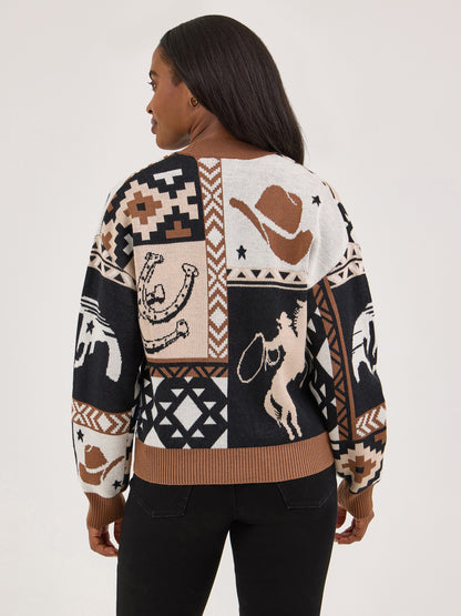Ladies Cropped Cardigan