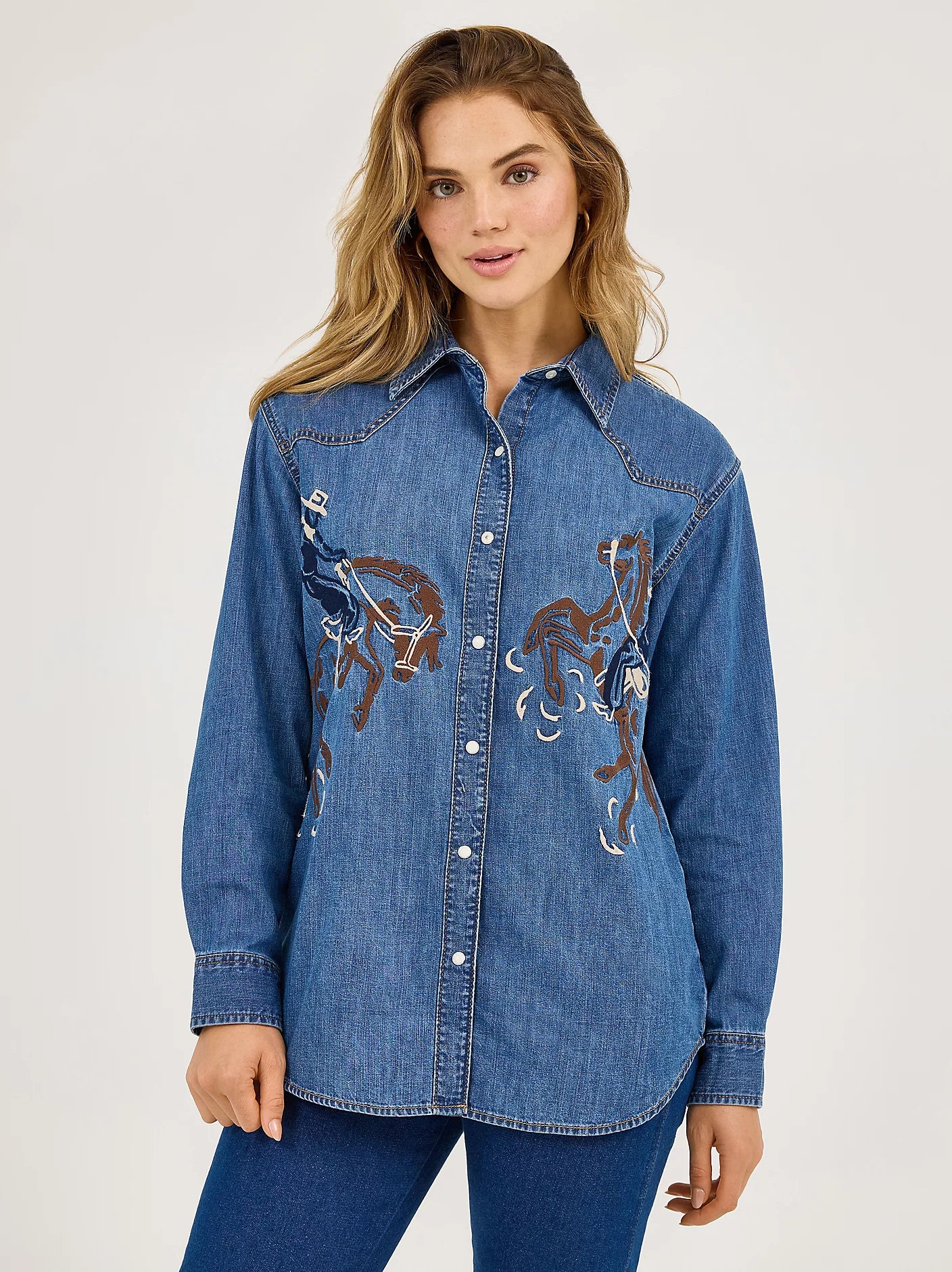 Ladies Americana Button Up