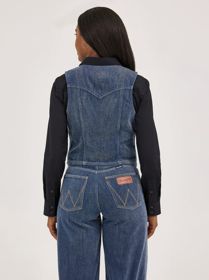 Ladies Party Denim Vest