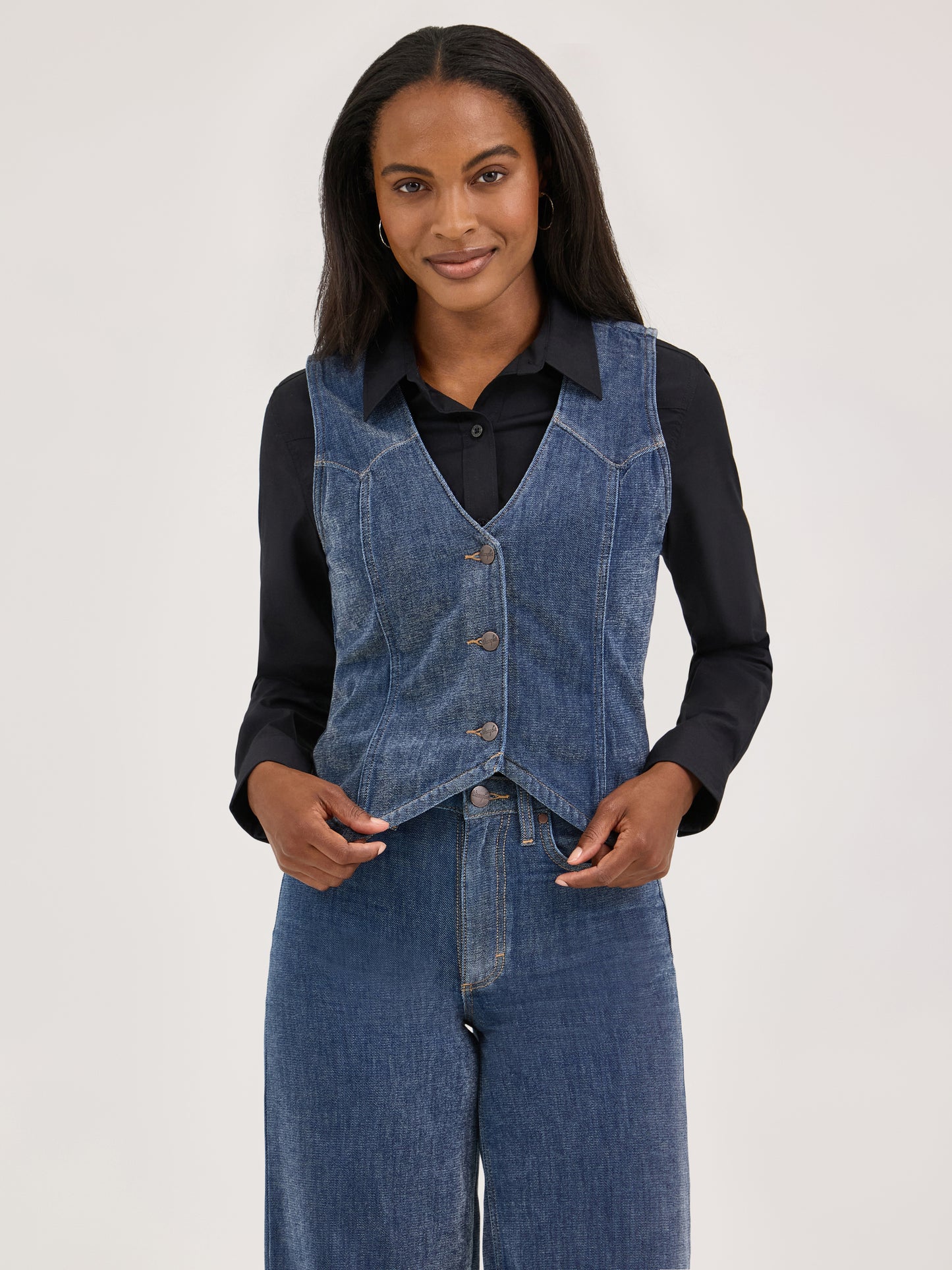 Ladies Party Denim Vest