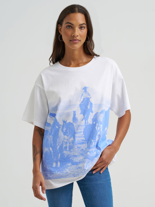Ladies Oversized Graphic Tee