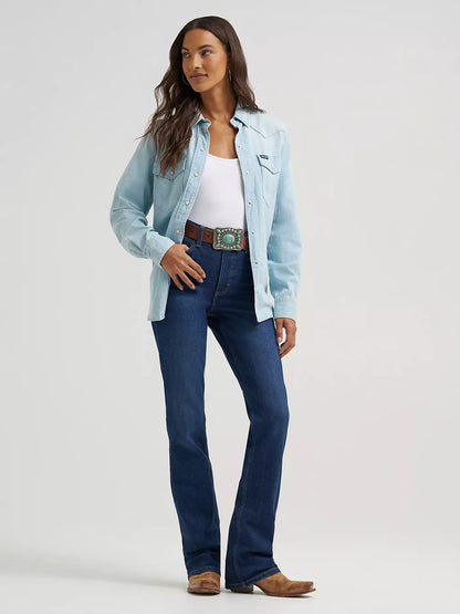 Ladies Denim Western Shirt