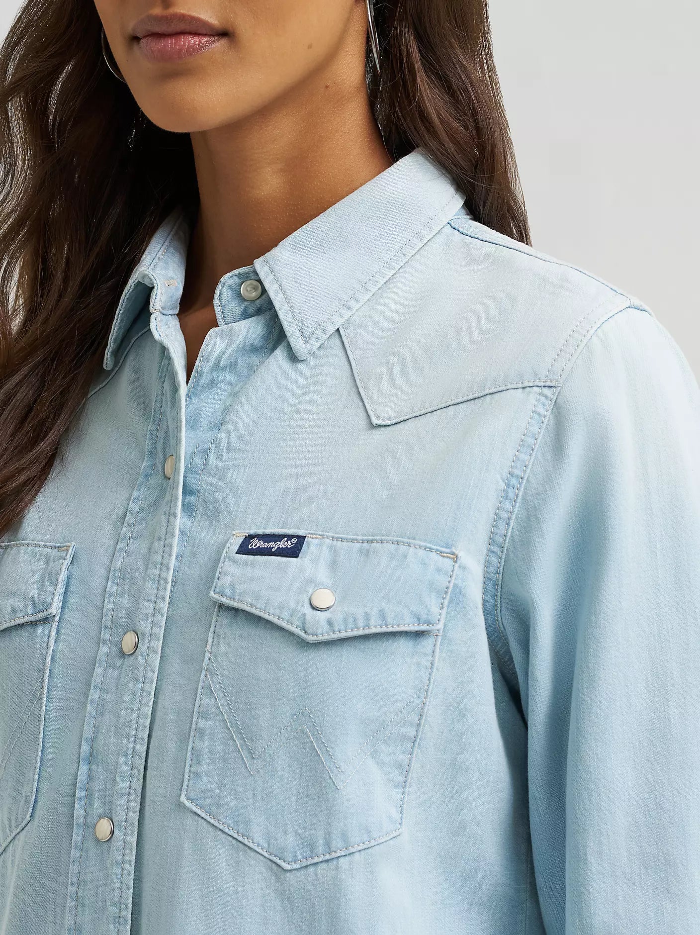 Ladies Denim Western Shirt