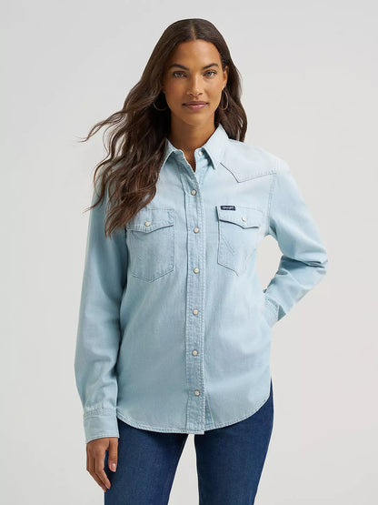 Ladies Denim Western Shirt