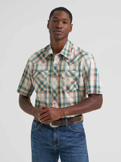 Mens Shortsleeve Retro Western