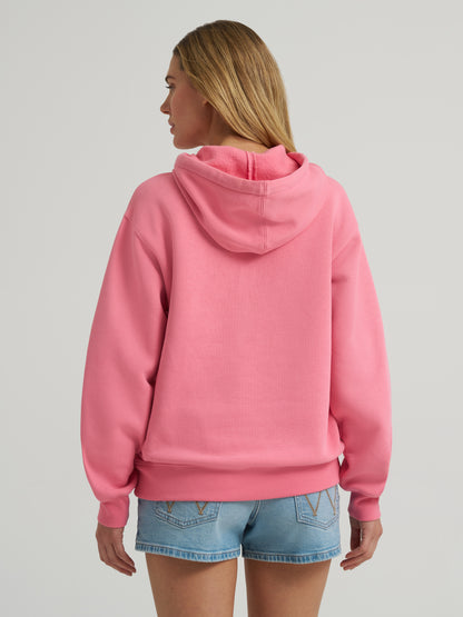 Ladies Pink Logo Hoodie