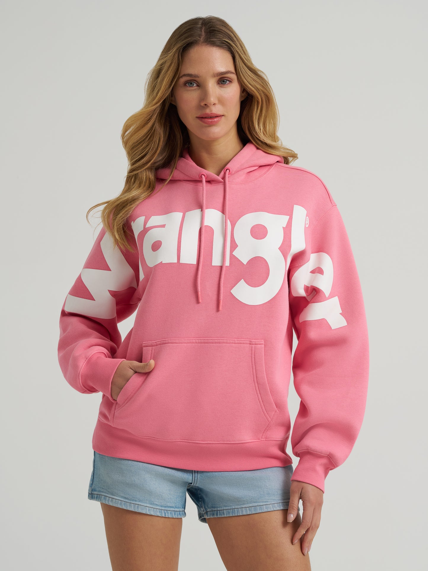 Ladies Pink Logo Hoodie
