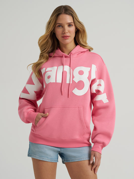 Ladies Pink Logo Hoodie