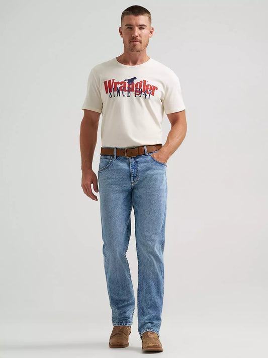 Mens Slim Straight Retro Jeans