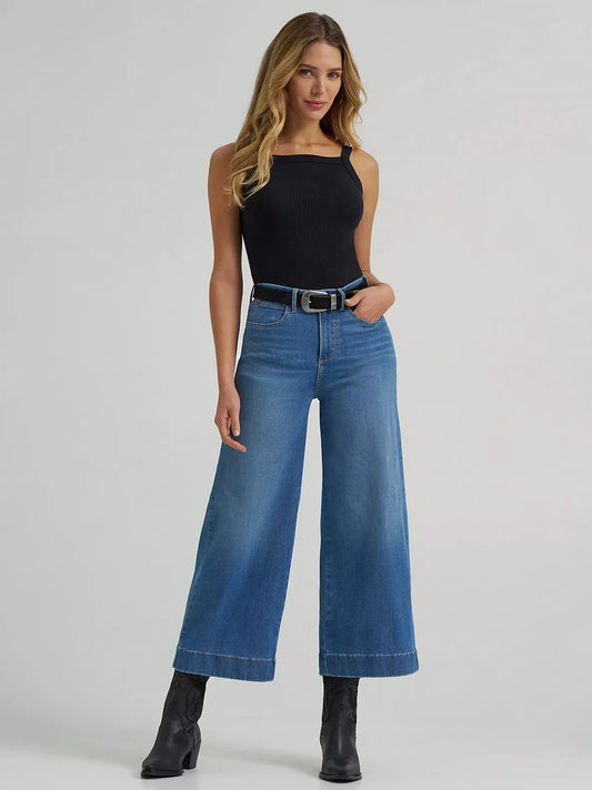 Bespoke Highrise Wide Crop Jeans