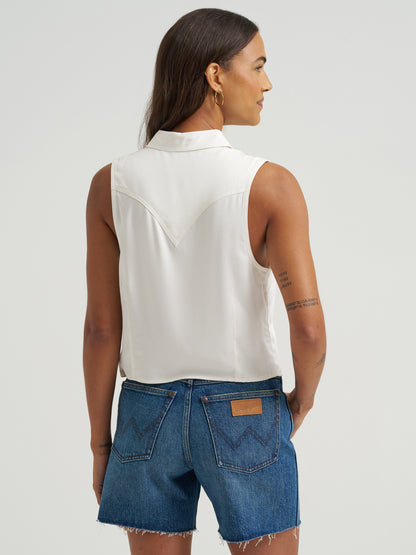 Ladies Sleeveless Western Shirt