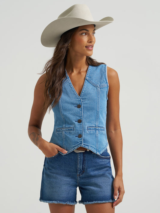 Ladies Denim Vest