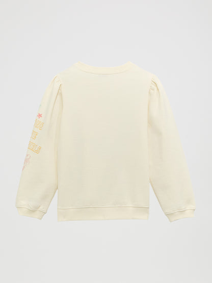 Girls Graphic Sweater