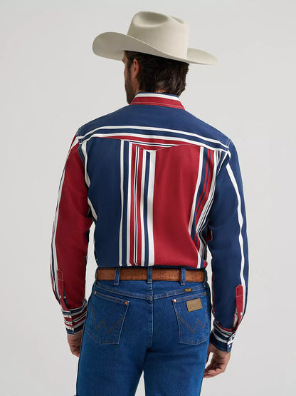 Vintage-Inspired Brushpopper Western Snap Workshirt