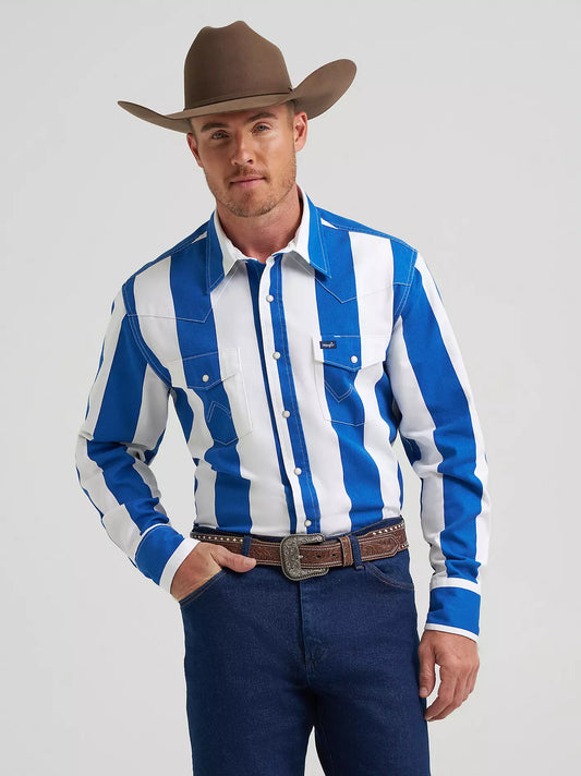 Vintage-Inspired Brushpopper Western Snap Workshirt