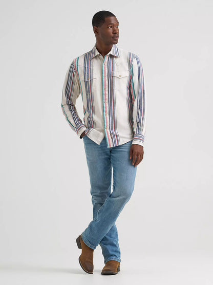 Wrangler Retro® Premium Stripe Western Shirt