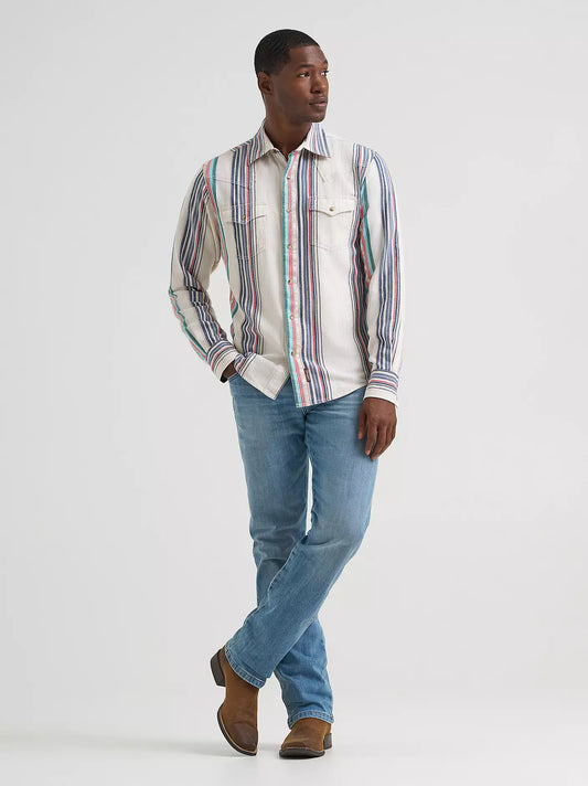 Wrangler Retro® Premium Stripe Western Shirt