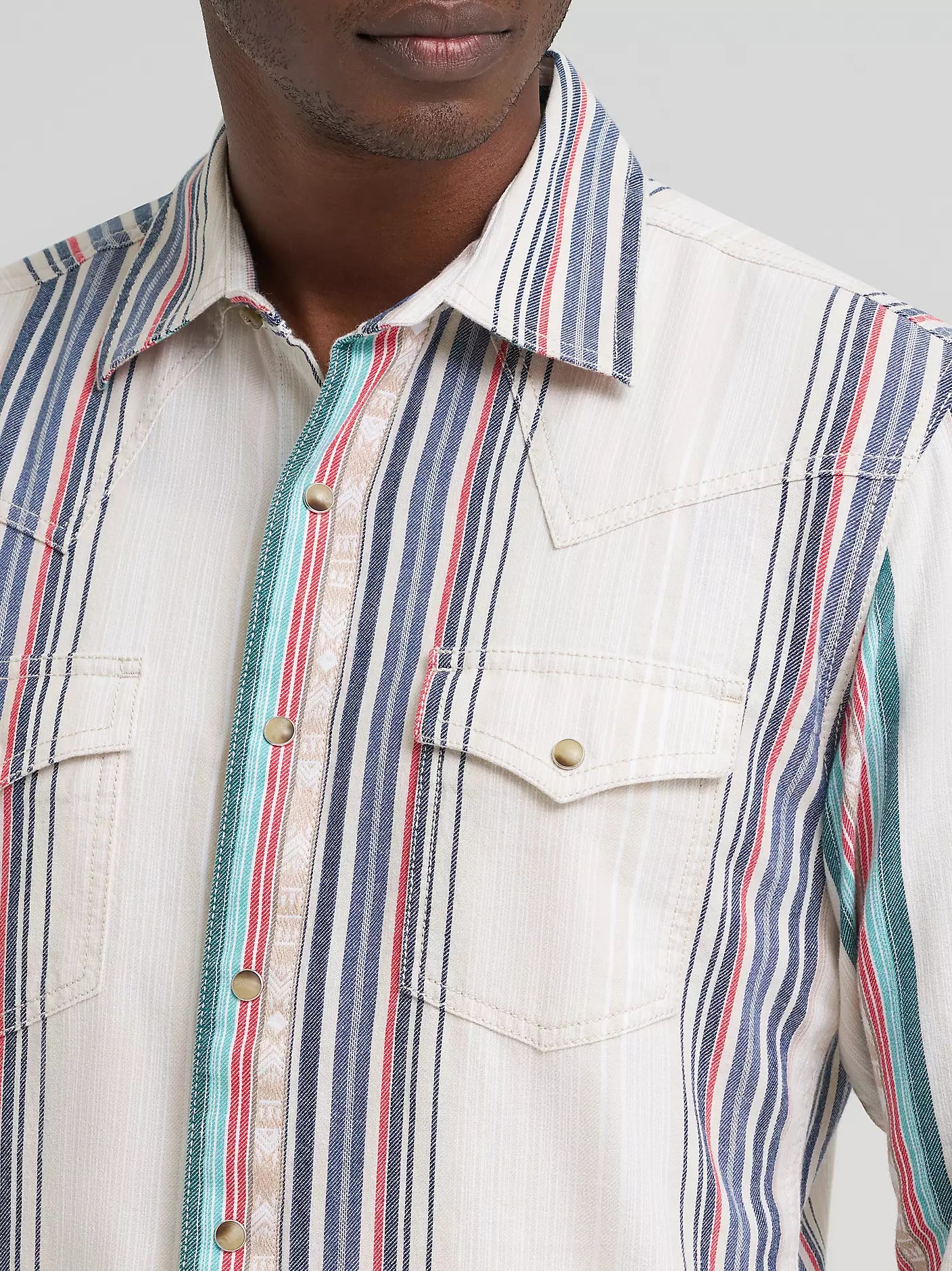 Wrangler Retro® Premium Stripe Western Shirt