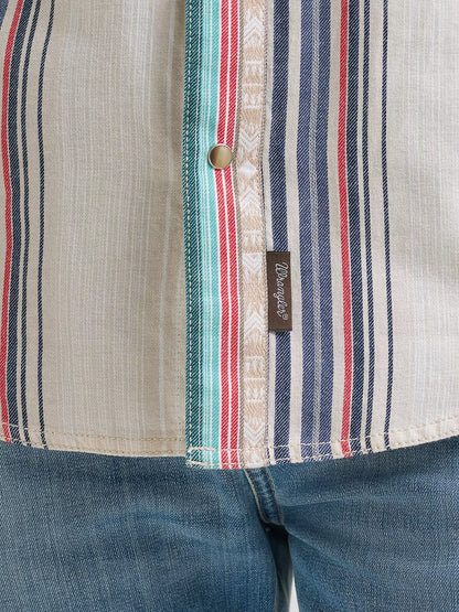 Wrangler Retro® Premium Stripe Western Shirt