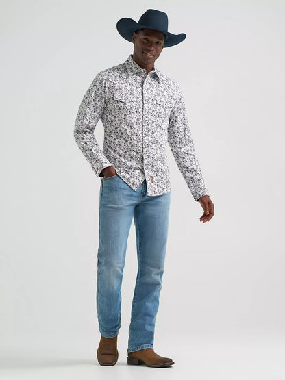 Wrangler Retro® Premium Long Sleeve Western Snap Shirt