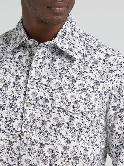 Wrangler Retro® Premium Long Sleeve Western Snap Shirt