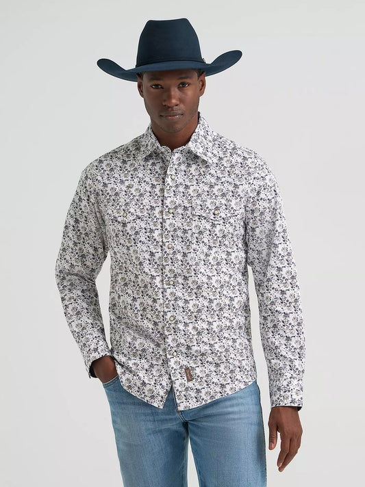 Wrangler Retro® Premium Long Sleeve Western Snap Shirt