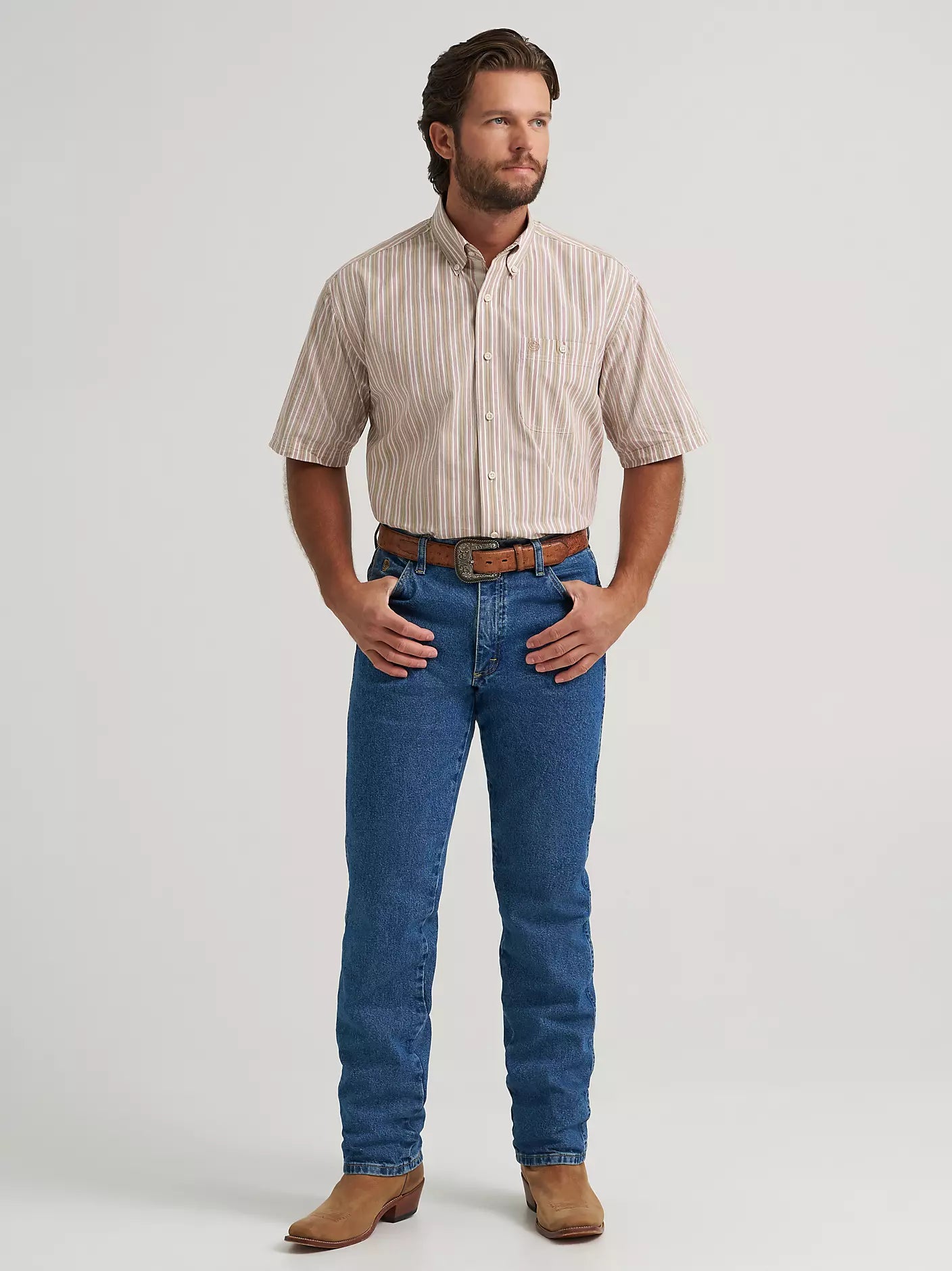 George Strait™ Short Sleeve One Pocket Button Down Shirt