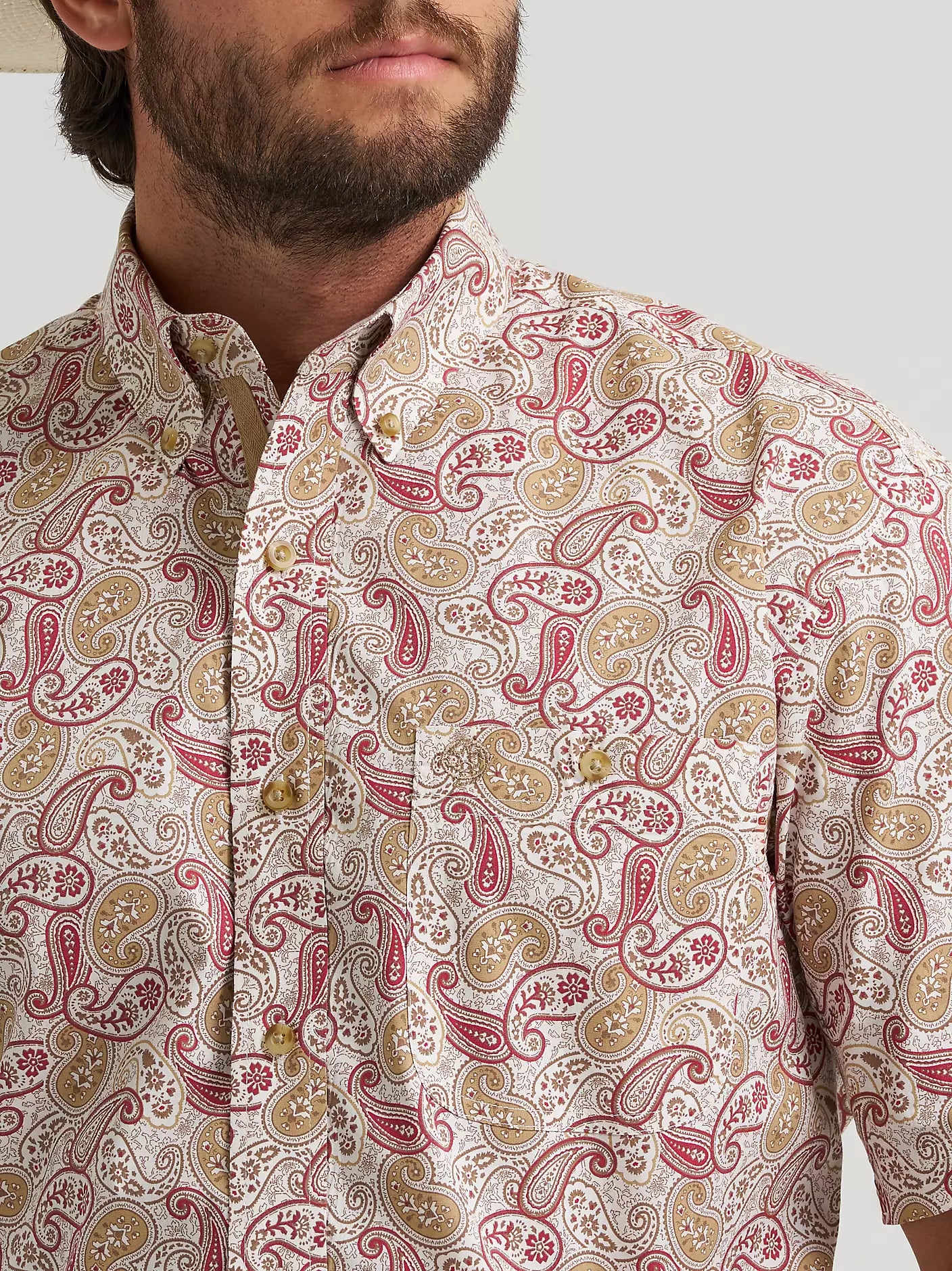 George Strait™ Short Sleeve One Pocket Button Down Shirt