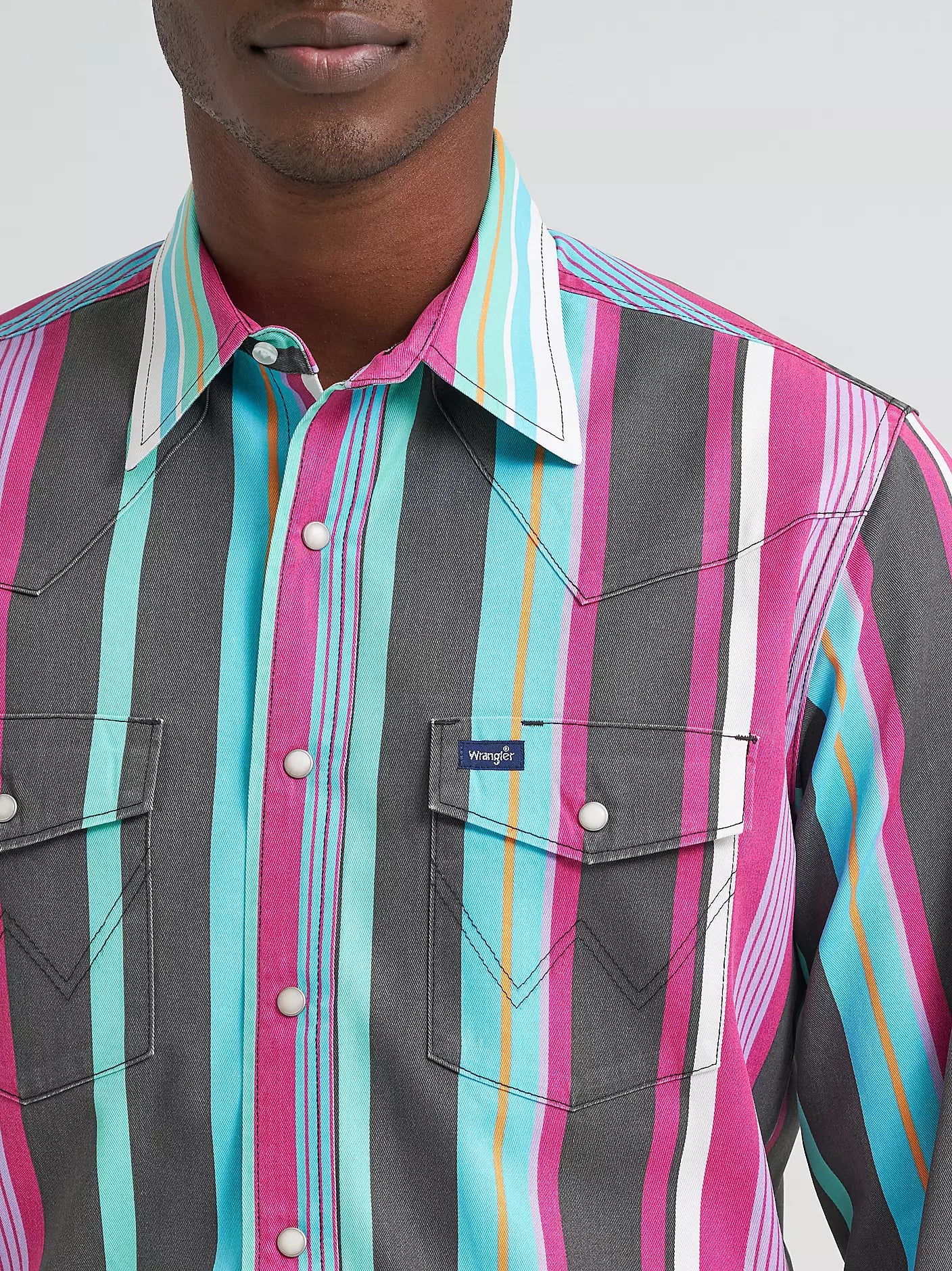 Vintage-Inspired Brushpopper Western Snap Workshirt