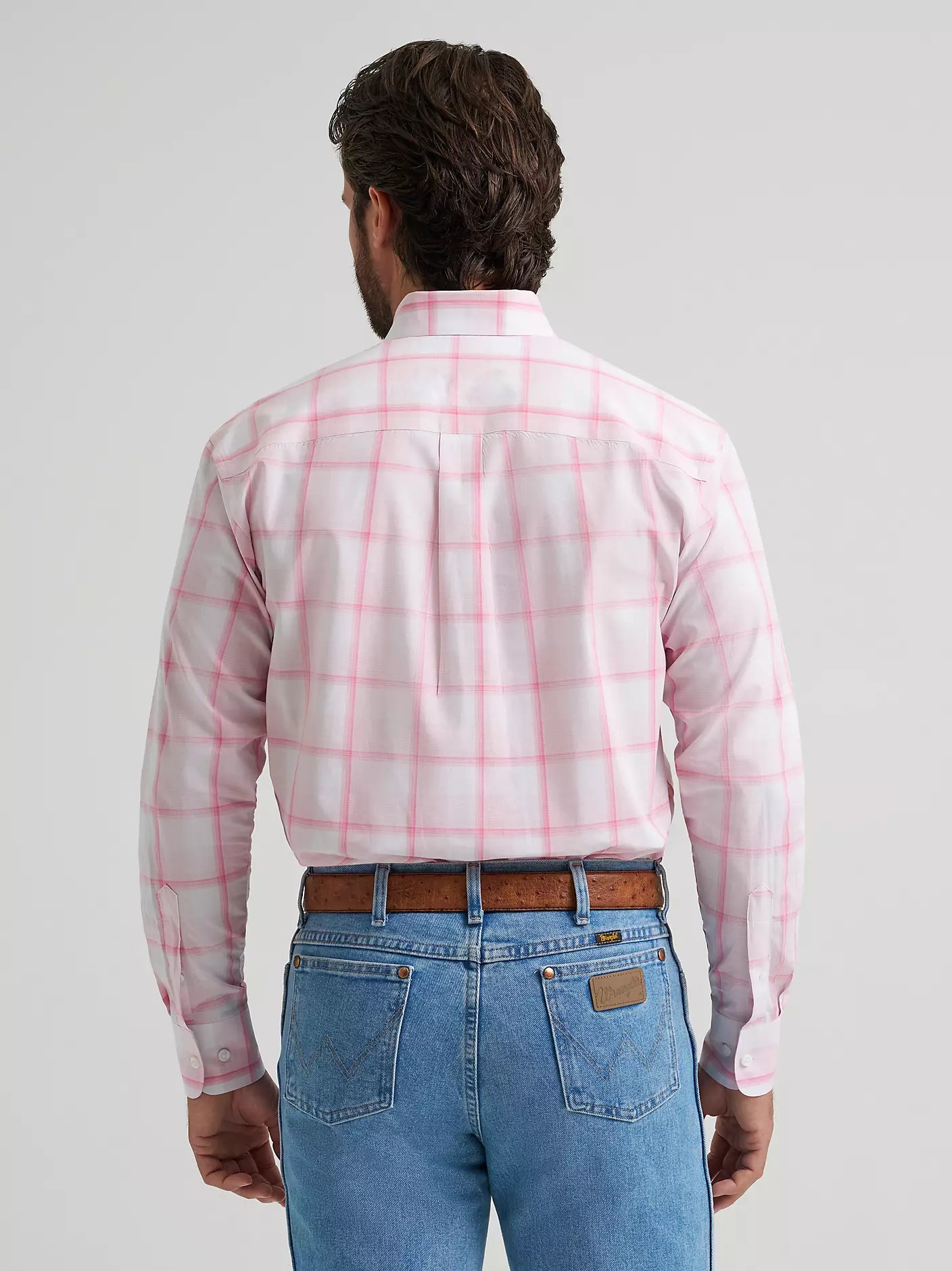 Men's Wrangler Bucking Cancer Button Down Shirt