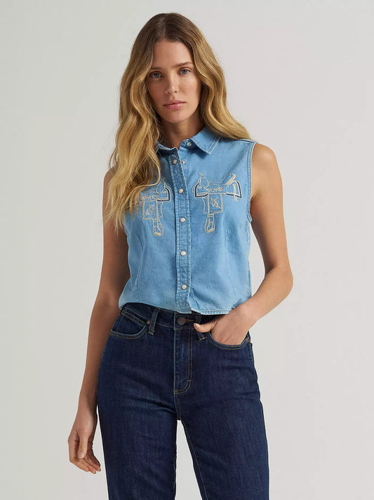 Ladies Sleeveless Western