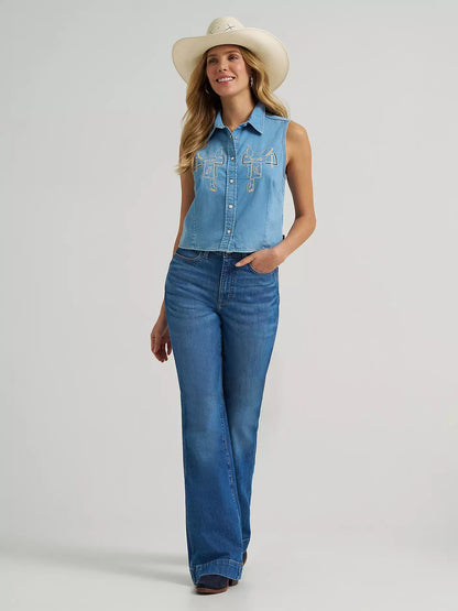 Ladies Sleeveless Western