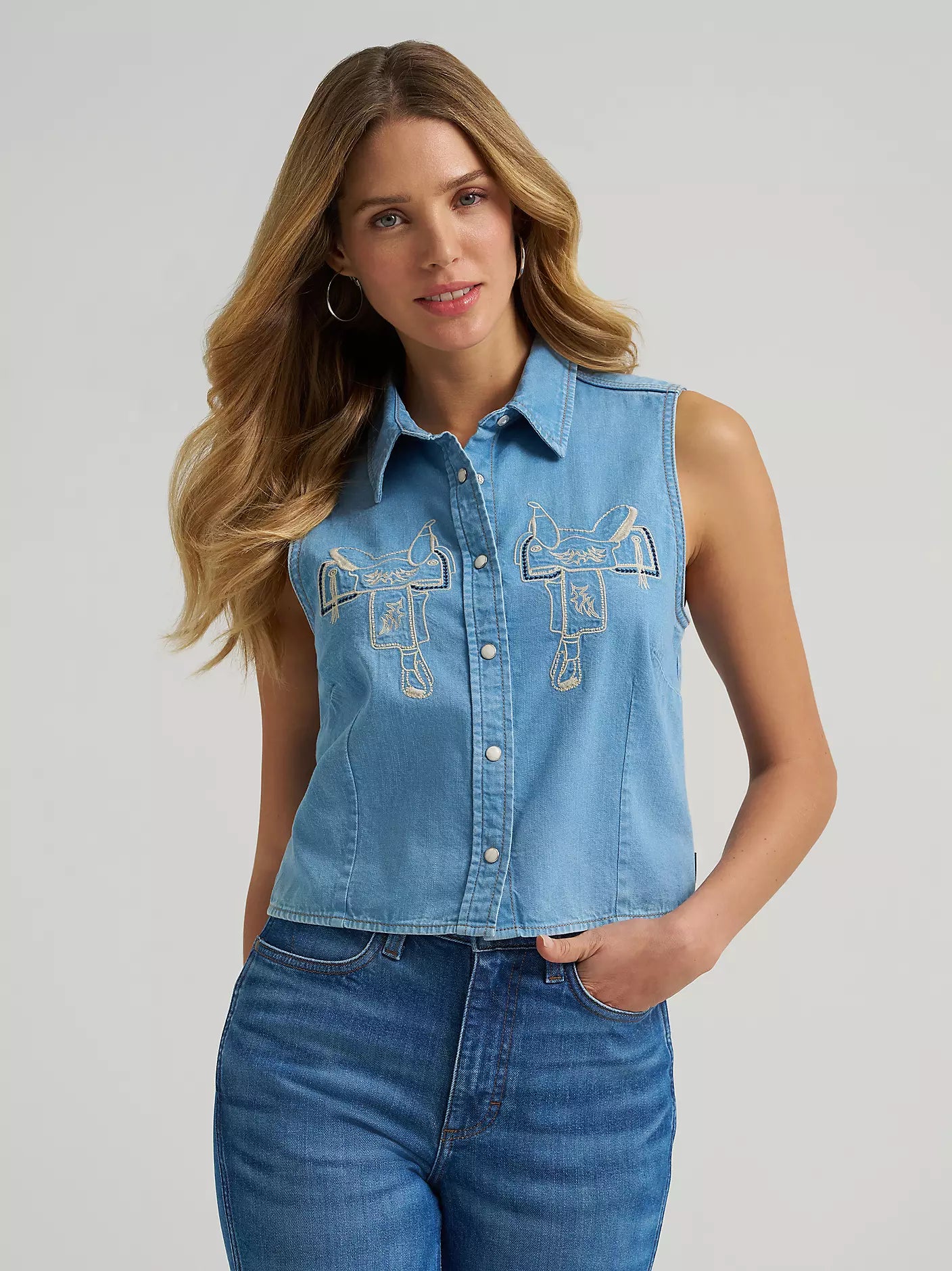 Ladies Sleeveless Western