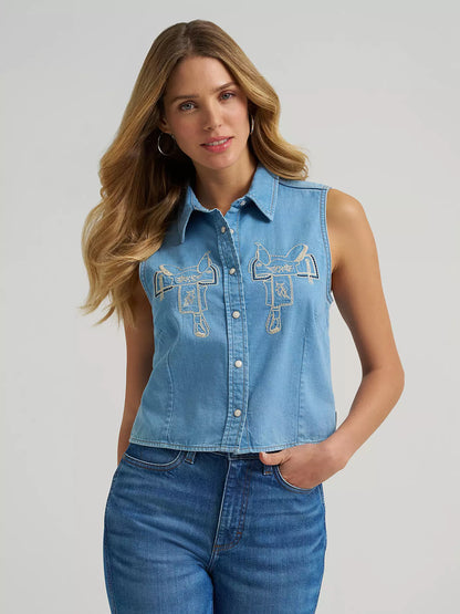Ladies Sleeveless Western