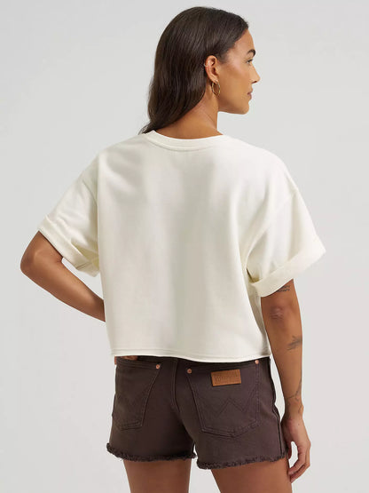 Women's Short Sleeve Crew Sweatshirt