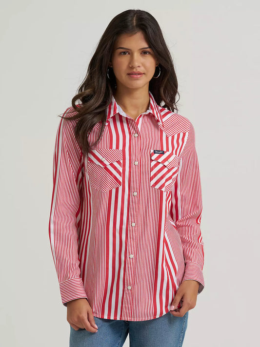Women's Wrangler Olivia Western Slim Snap Shirt