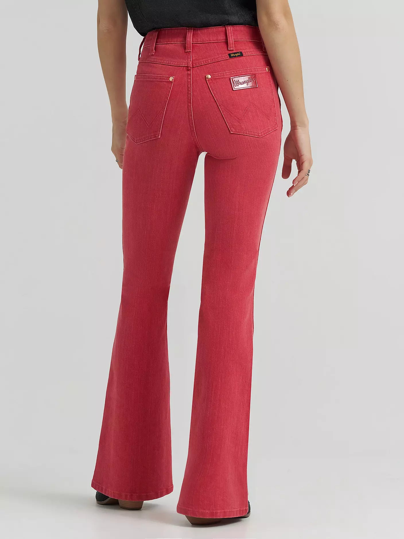 Lainey Wilson x Wrangler Red Flare Jeans