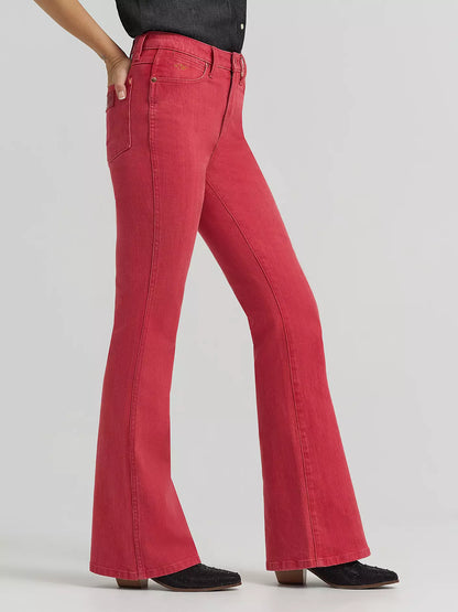 Lainey Wilson x Wrangler Red Flare Jeans