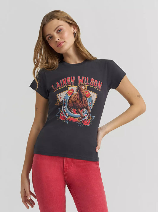 Lainey Wilson x Wrangler On Deck Shrunken Band Tee