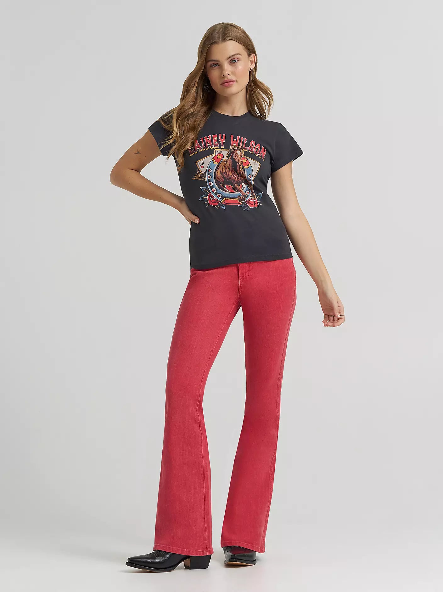 Lainey Wilson x Wrangler On Deck Shrunken Band Tee