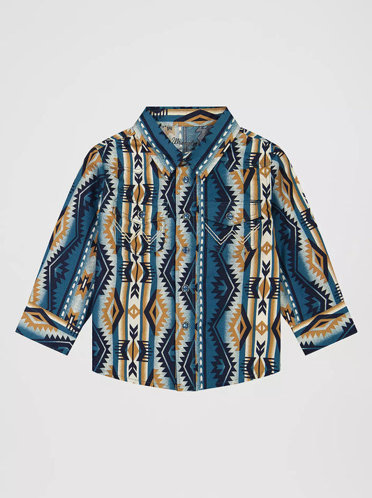 Little Boy's Checotah Long Sleeve Western Snap Shirt