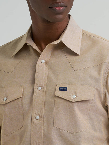 Cowboy Cut® Long Sleeve Western Snap Chambray Work Shirt