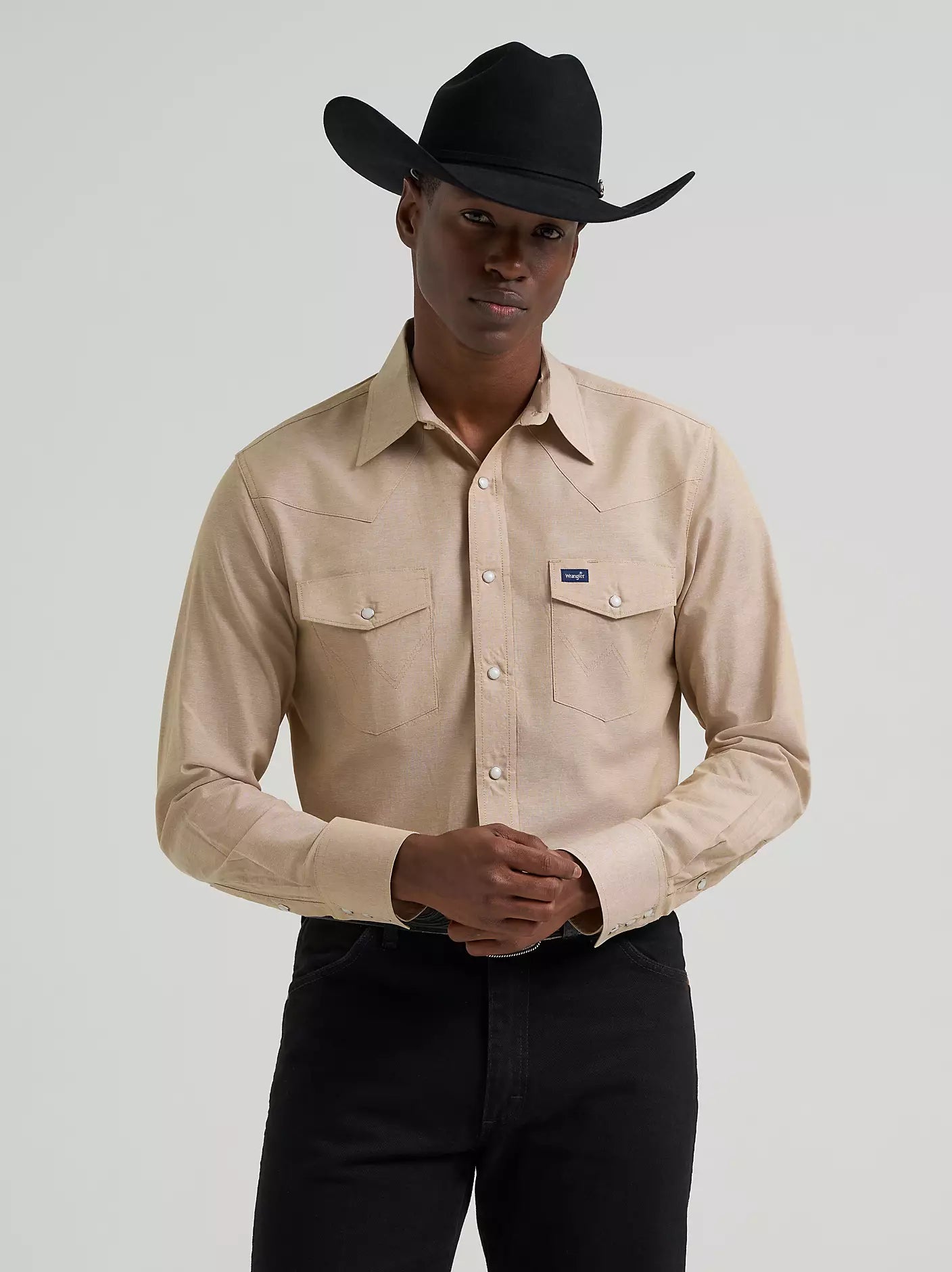 Cowboy Cut® Long Sleeve Western Snap Chambray Work Shirt